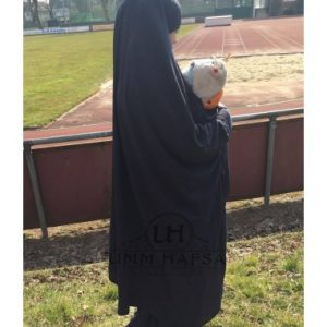 JILBAB ALLAITEMENT/PORTAGE UMM HAFSA – NOIR