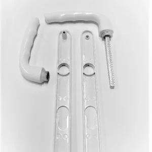 Ensemble Étroit pour Porte-Fenêtre en Aluminium Blanc