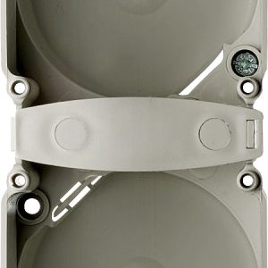 Boîte protect. contact Berker double couleur gris ? 49 mm