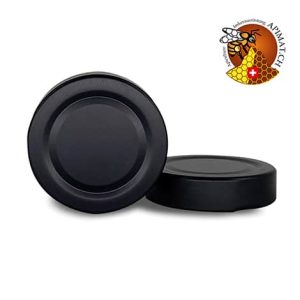 Couvercle noir mat DEEP Ø70mm. pour les pots DEEP 250g et 500g